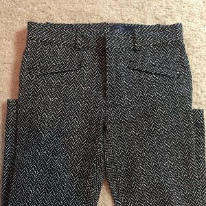 Gap Skinny Ankle Pants -Black and White Pattern